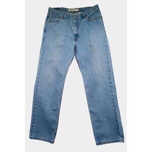 Levis 505 Jeans Mens 36x32 Blue Regular‎ Fit Straight Leg Denim Made Lesotho